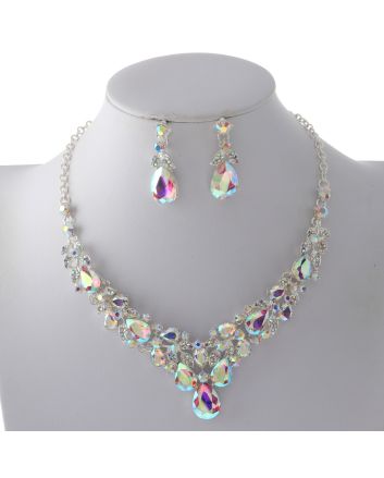 Rhinestone Necklace Set