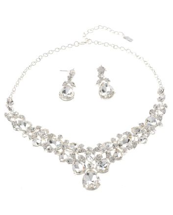 Rhinestone Necklace Set