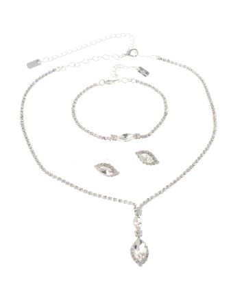 Rhinestone Necklace Set