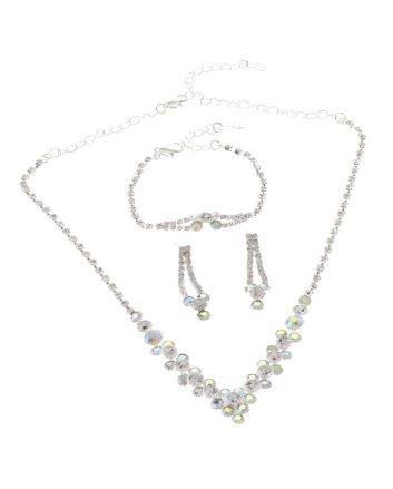 Rhinestone Necklace Set