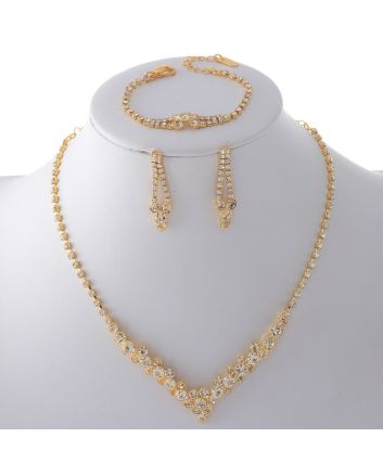 Rhinestone Necklace Set 