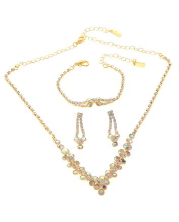 Rhinestone Necklace Set 