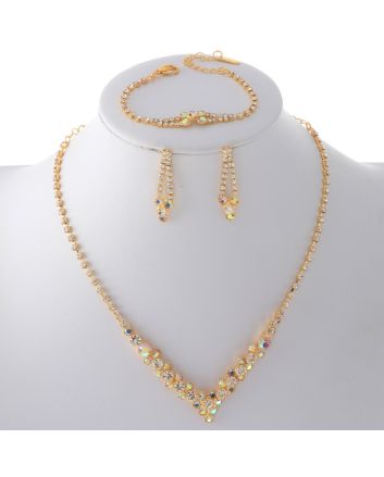 Rhinestone Necklace Set 
