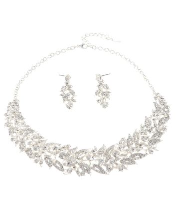 Rhinestone Necklace Set