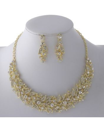 Rhinestone Necklace Set 