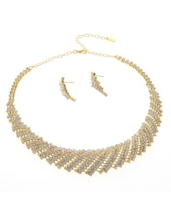 Rhinestone Necklace Set