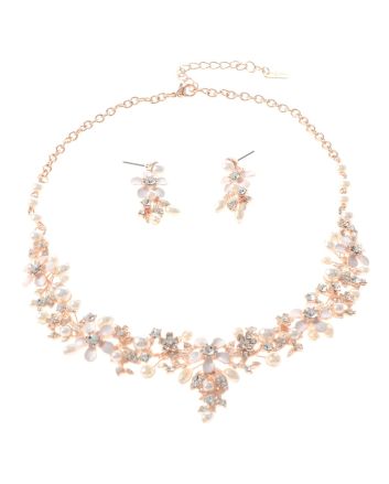 Rhinestone Necklace Set