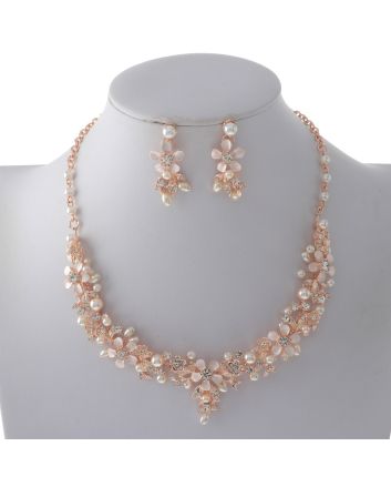 Rhinestone Necklace Set