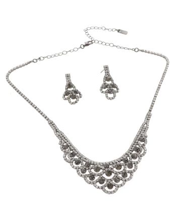 Rhinestone Necklace Set 