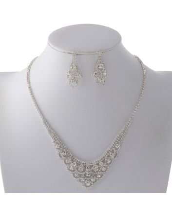 Rhinestone Necklace Set