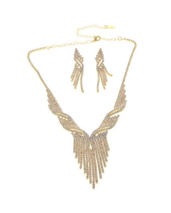 Rhinestone Necklace Set