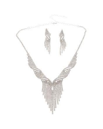 Rhinestone Necklace Set