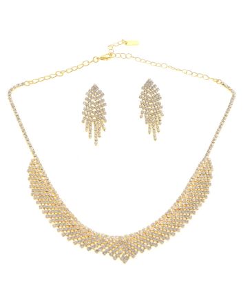 Rhinestone Necklace Set 