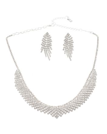 Rhinestone Necklace Set 