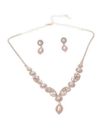 Rhinestone Necklace Set