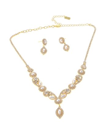 Rhinestone Necklace Set 