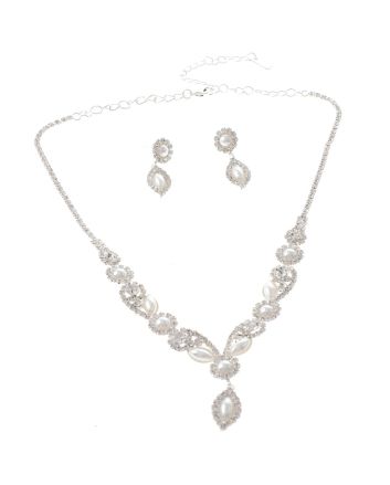 Rhinestone Necklace Set