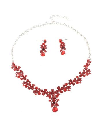 Rhinestone Necklace Set