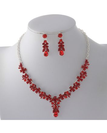 Rhinestone Necklace Set