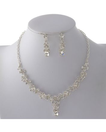 Rhinestone Necklace Set