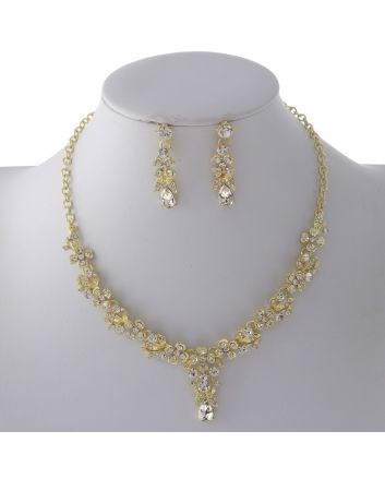 Rhinestone Necklace Set
