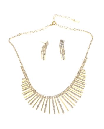 Rhinestone Necklace Set 