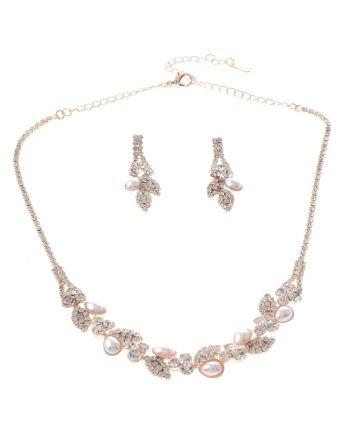 Rhinestone Necklace Set