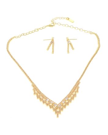 Rhinestone Necklace Set 