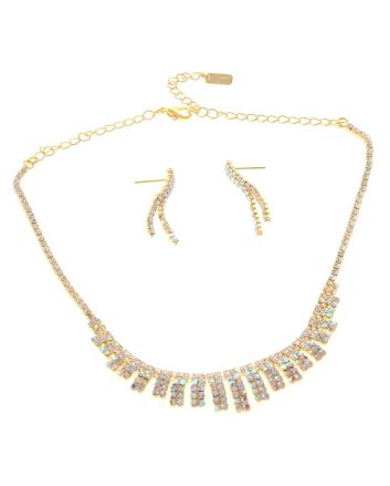 Rhinestone Necklace Set 