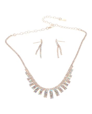 Rhinestone Necklace Set 