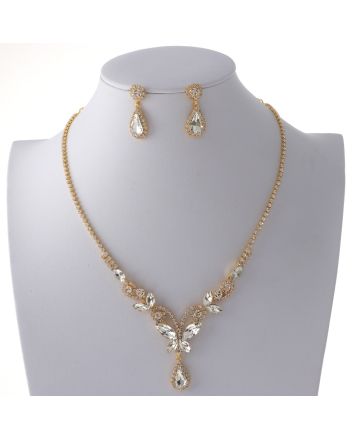 Rhinestone Necklace Set