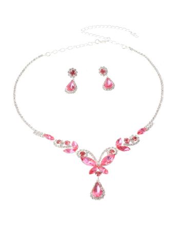 Rhinestone Necklace Set