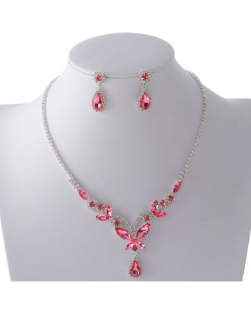 Rhinestone Necklace Set