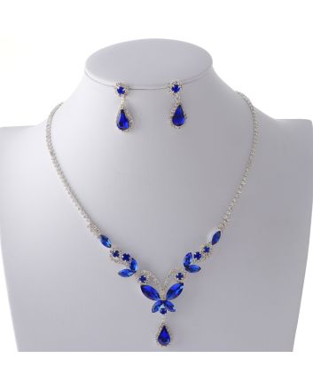 Rhinestone Necklace Set