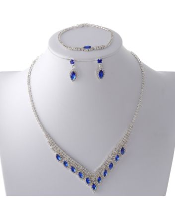 Rhinestone Necklace Set 