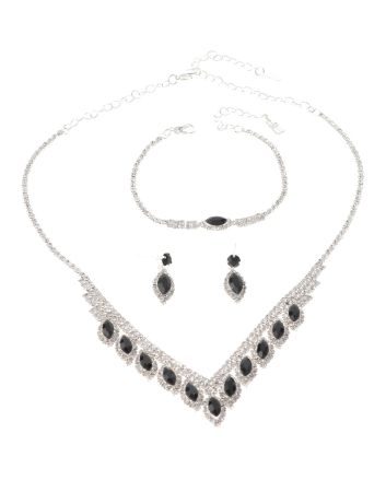Rhinestone Necklace Set 