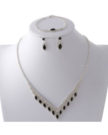 Rhinestone Necklace Set 
