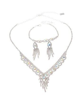 Rhinestone Necklace Set