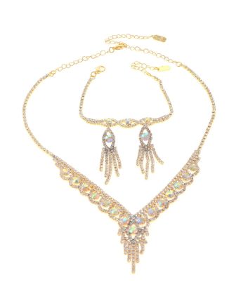 Rhinestone Necklace Set