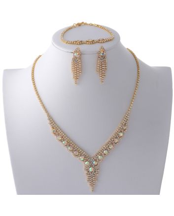 Rhinestone Necklace Set