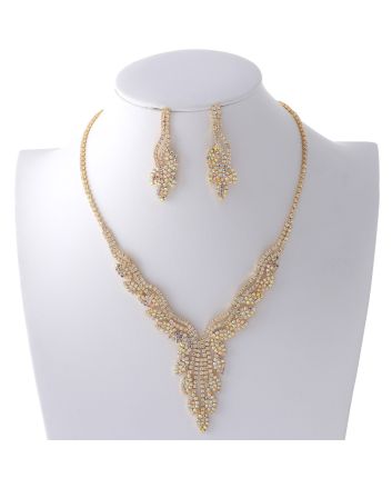 Rhinestone Necklace Set