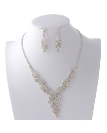 Rhinestone Necklace Set