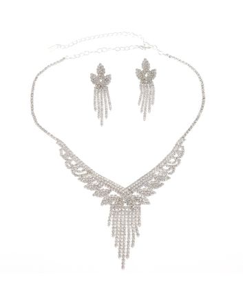 Rhinestone Necklace Set