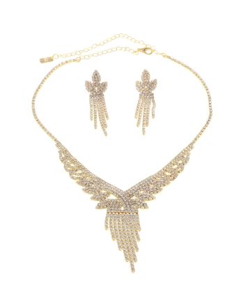 Rhinestone Necklace Set