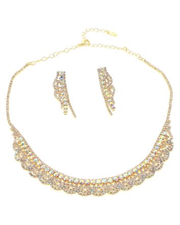 Rhinestone Necklace Set