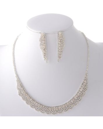 Rhinestone Necklace Set