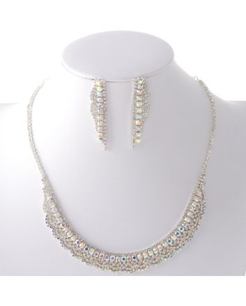 Rhinestone Necklace Set
