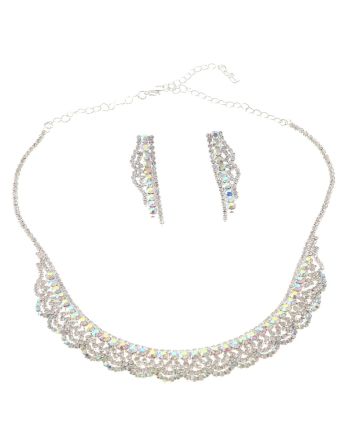 Rhinestone Necklace Set
