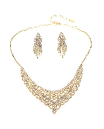 Rhinestone Necklace Set