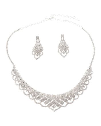 Rhinestone Necklace Set